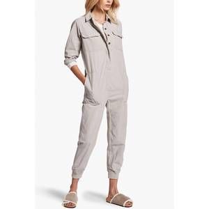 NEW JAMES PERSE utility jumpsuit in grey cloud